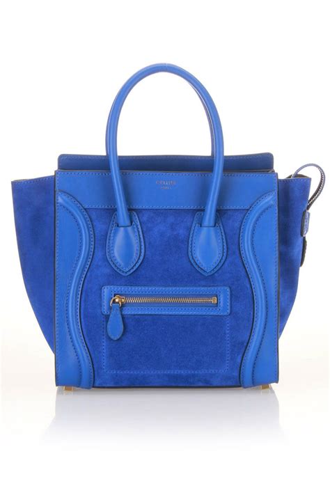 celine royal blue handbag|Celine.